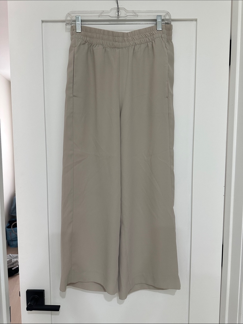 H&M Beige Wide-Leg Pants